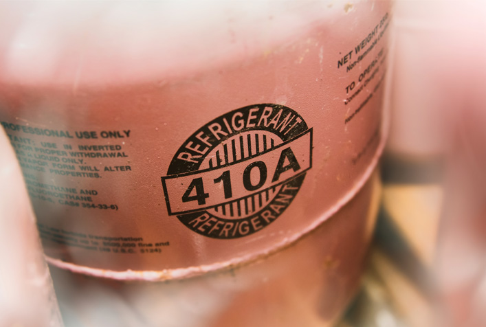 photo of a refrigerant container